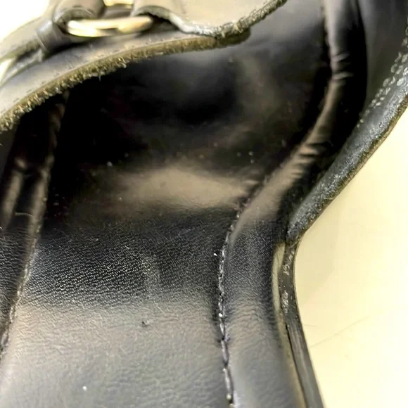 IDEA Ladies Open Toe Mules. Black Sandals. Wider Heel. Size 8. - Picture 11 of 14